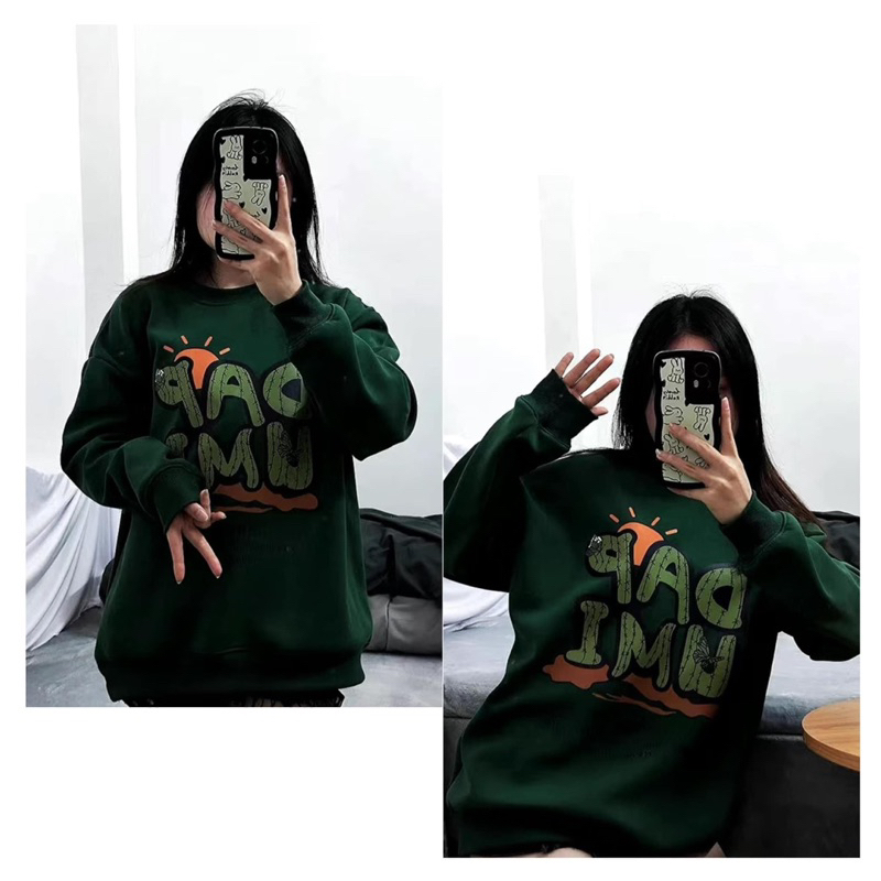 Áo nỉ sweater in hình thời trang