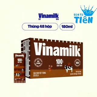 Sữa tươi tiệt trùng Vinamilk Socola hộp 180ml (thùng 48 hộp) "GIÁ BÁN ĐÃ TRỪ KHUYẾN MÃI"