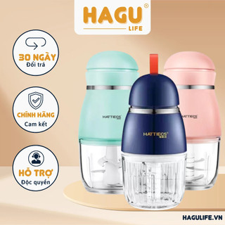 Máy xay ăn dặm cho bé Hattiecs 8 lưỡi dao dung tích 0,3L máy xay hattiecs xay đồ ăn dặm cho bé