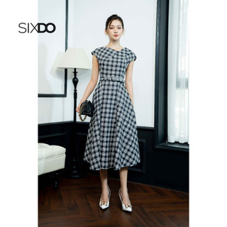 Đầm midi tay hến dáng xòe SIXDO