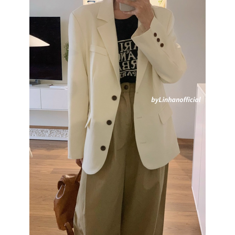 Áo Khoác Vest trơn túi Lovely // full pack 3692 🇰🇷