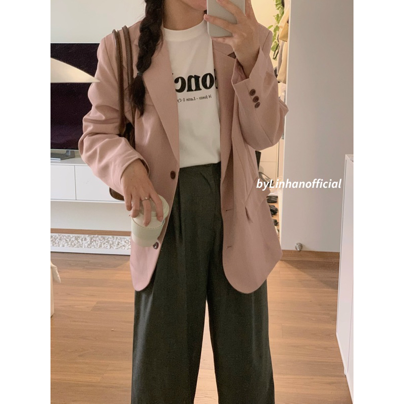 Áo Khoác Vest trơn túi Lovely // full pack 3692 🇰🇷