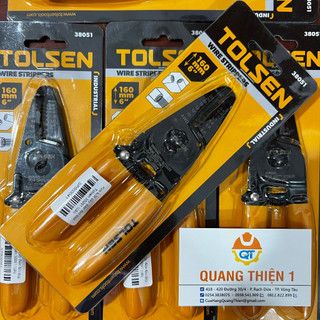 Kìm tuốt dây điện 6in dẹp Tolsen 38051