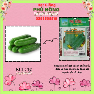 Hạt Giống Dưa Leo F1 Siêu Năng Suất PN-636 Phú Nông - Gói 1g