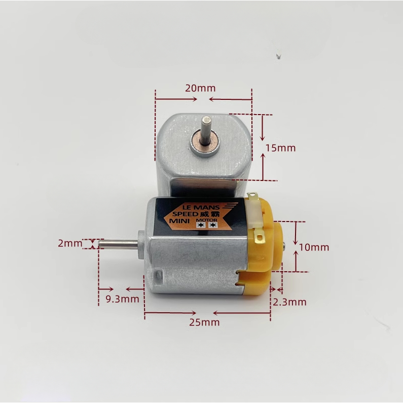 Động cơ 130 RC siêu mạnh 3V 3.7V - 7.4V tốc độ cao 48000 vòng kèm bánh răng có chổi than - LK0600