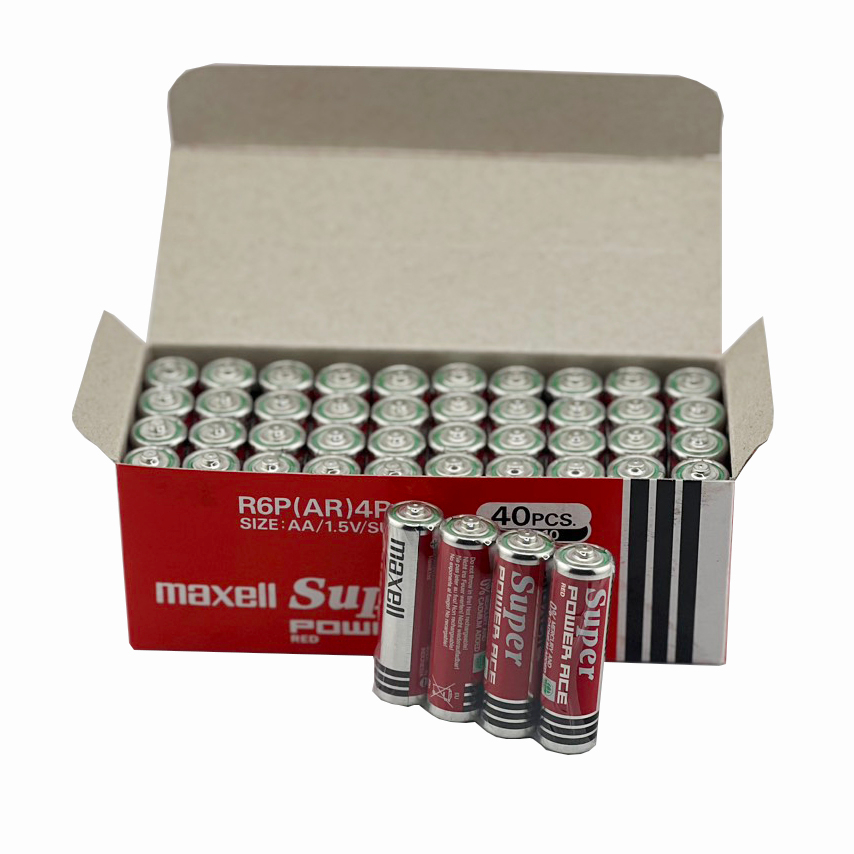 Hộp 40 Viên Pin Maxell Tiểu AA / Đũa AAA Chính Hãng Sản Xuất Tại Indonesia