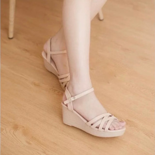 Giày đế xuồng quai 4 dây mảnh đan chéo