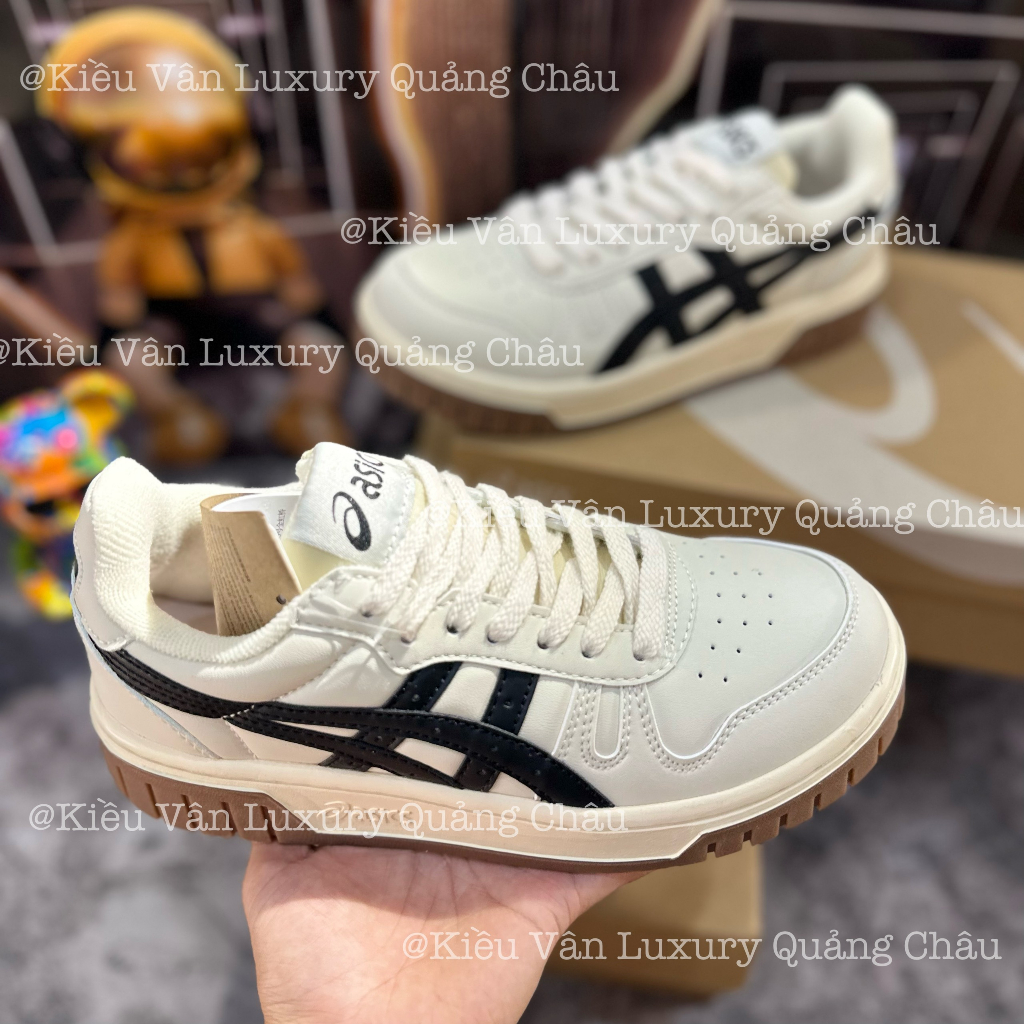 Giày Thể Thao Asics.Court MZ Kem Đen Bản Cao Cấp Đầy Đủ Màu Mẫu Mới Siêu Hot