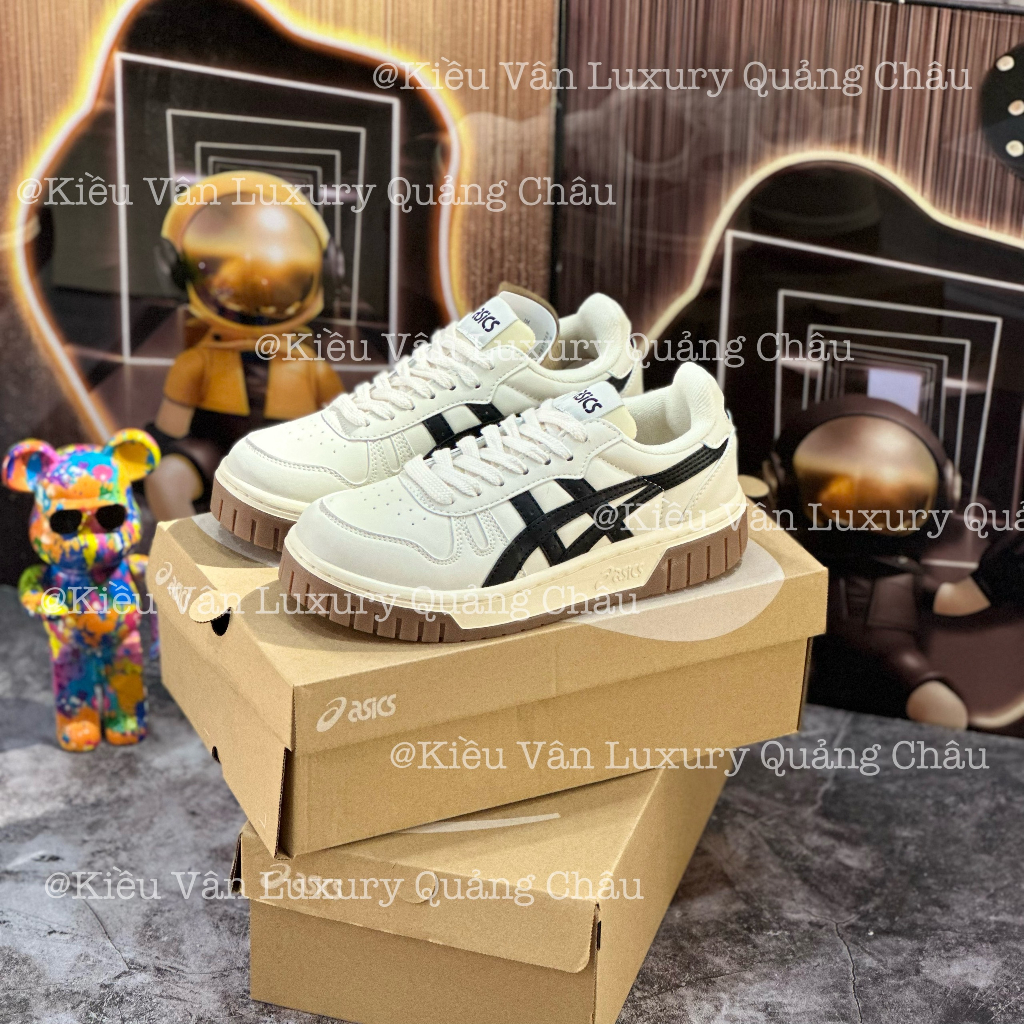 Giày Thể Thao Asics.Court MZ Kem Đen Bản Cao Cấp Đầy Đủ Màu Mẫu Mới Siêu Hot
