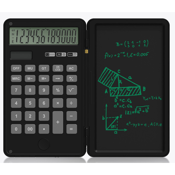 Máy Tính Cầm Tay Tích Hợp Năng Lượng Mặt Trời, Kết Hợp Bảng Viết,Dùng Văn Phòng Kinh Doanh Máy Gấp Gọn Bảng viết LCD