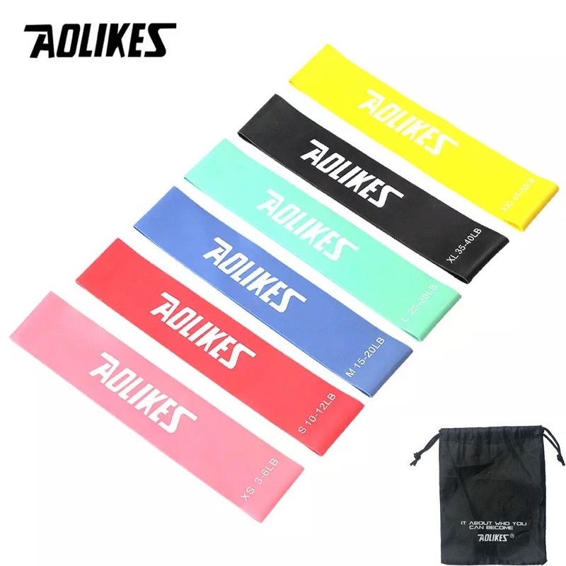 Dây mini Band, Dây cao su kháng lực tập chân mông aolikes 3601