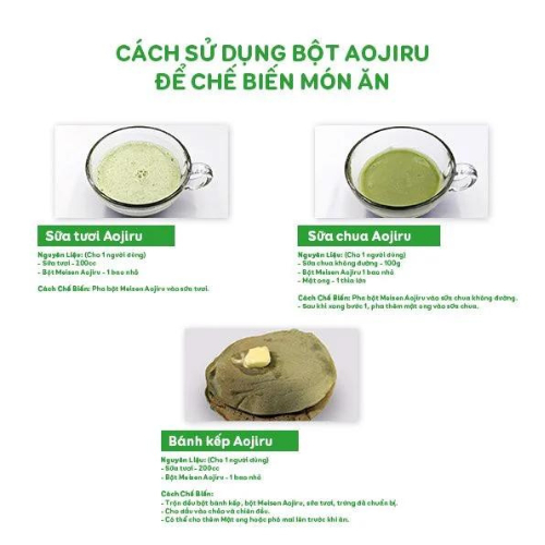 Bột Rau Xanh Bổ Sung Chất Xơ làm sáng da Meisen Aojiru  Hàng chuẩn Nhật Bản