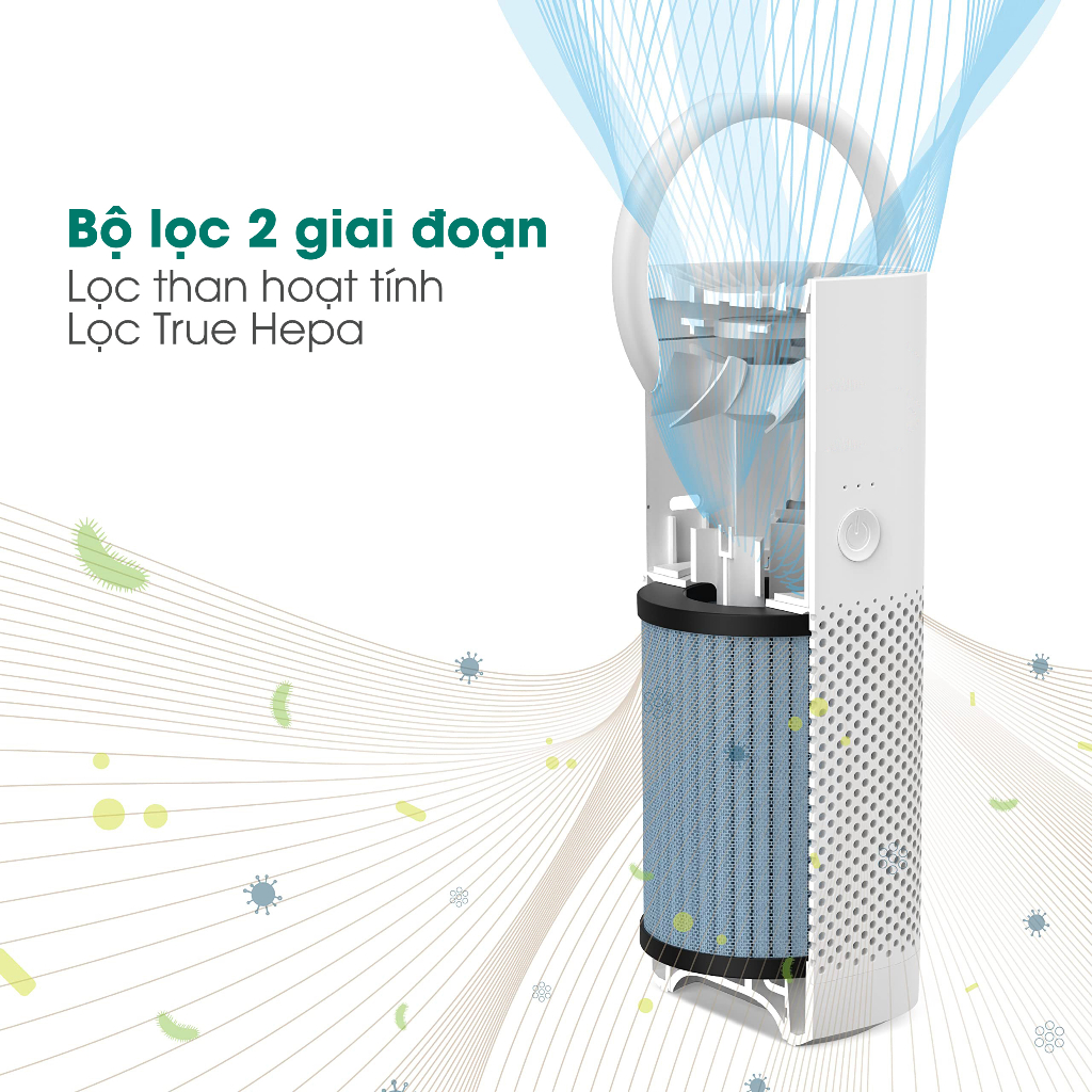 Máy lọc không khí ô tô Metaking - khử mùi - khử khuẩn - lọc bỏ khói, bụi mịn mùi hôi - BH 1 năm - Hỏa Tốc HCM