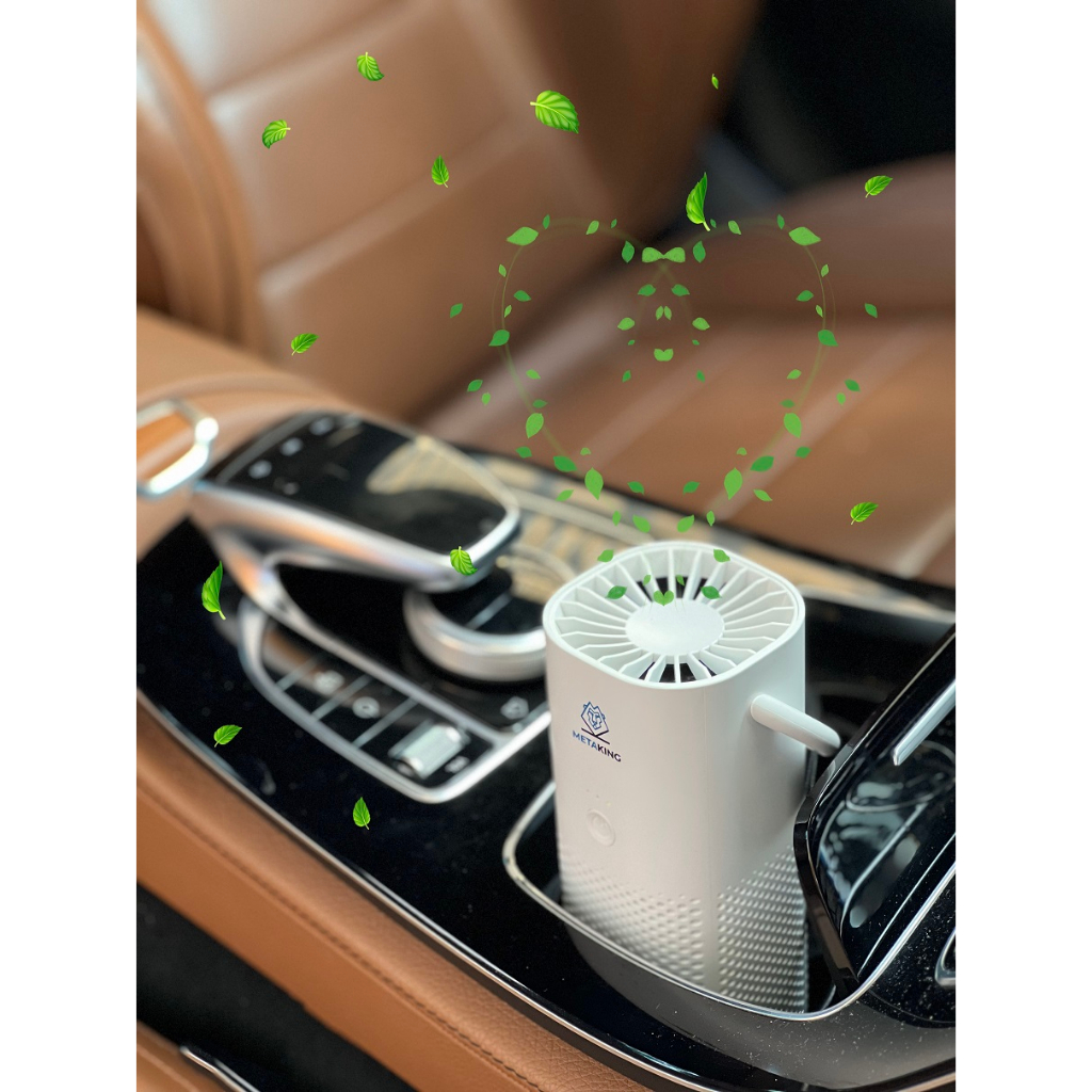 Máy lọc không khí ô tô Metaking - khử mùi - khử khuẩn - lọc bỏ khói, bụi mịn mùi hôi - BH 1 năm - Hỏa Tốc HCM