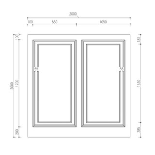 Sét phào chỉ cắt sẵn dùng cho mảng tường rộng 2m x cao 2m. Vận chuyển nguyên combo như hình.Sẵn keo và băng dính