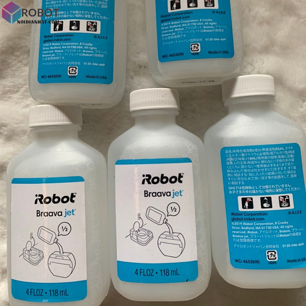 Chính hãng Nước lau nhà cho iRobot Braava 240 380 381 M6 118ml