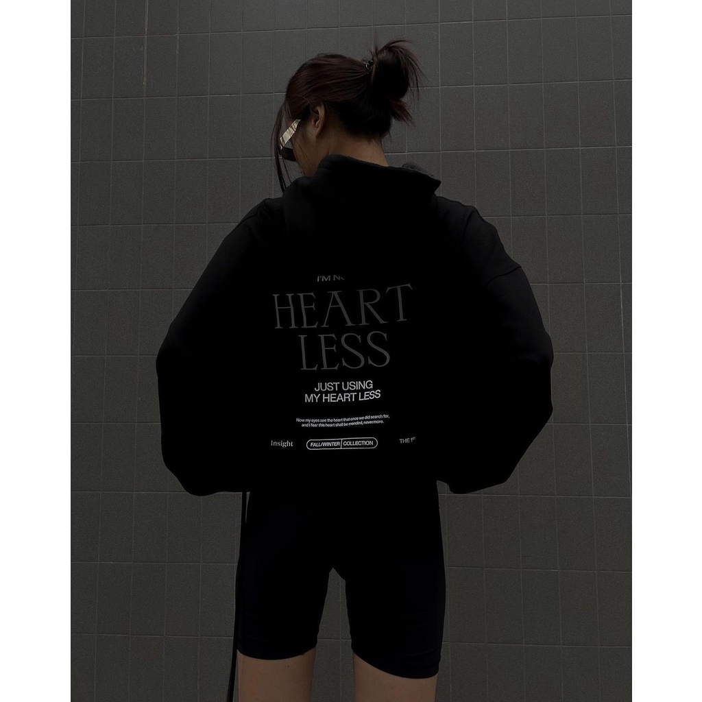 Áo Hoodie BLACKDOKI-HEARTLESS , áo hoodie nỉ bông form rộng dày dặn oversize