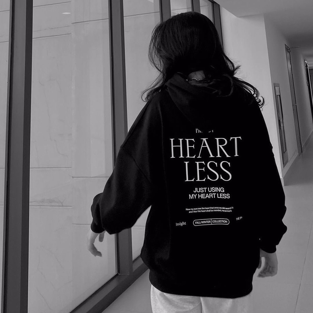 Áo Hoodie BLACKDOKI-HEARTLESS , áo hoodie nỉ bông form rộng dày dặn oversize