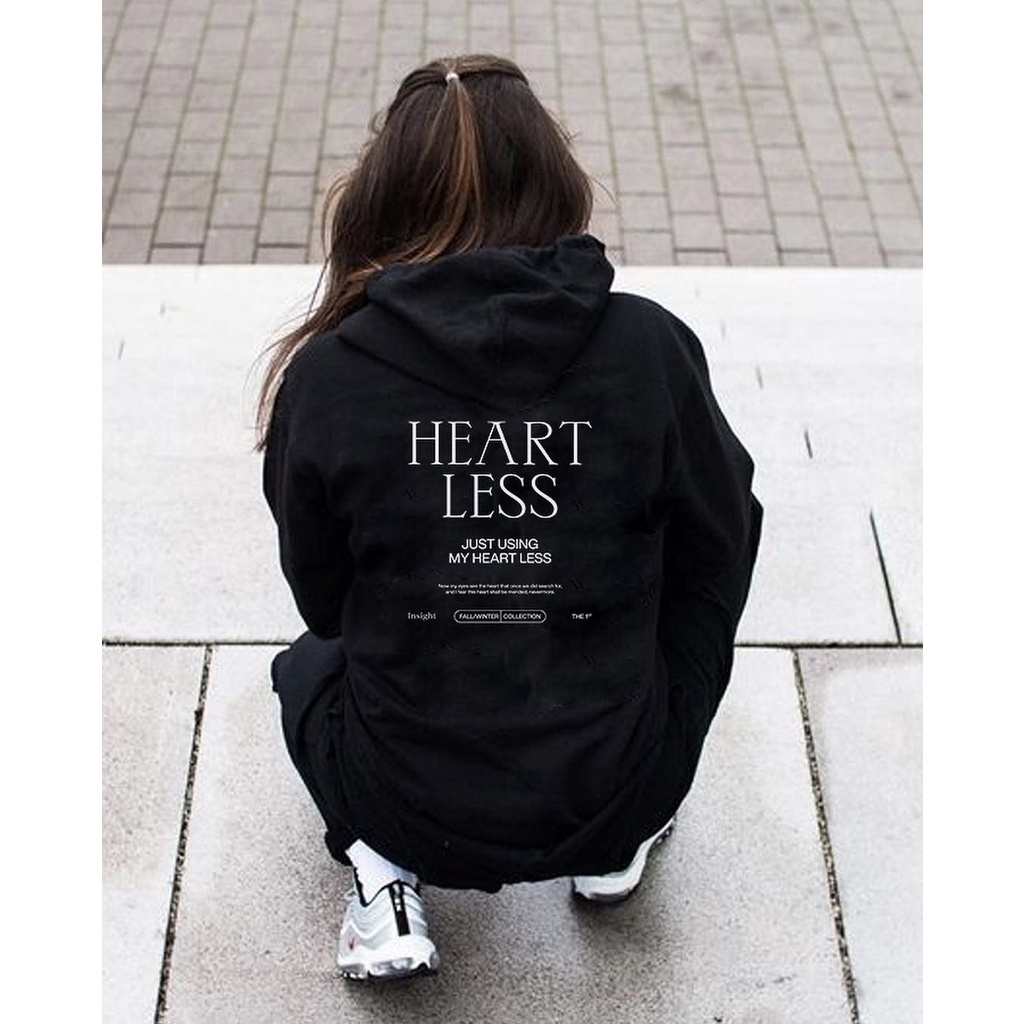 Áo Hoodie BLACKDOKI-HEARTLESS , áo hoodie nỉ bông form rộng dày dặn oversize