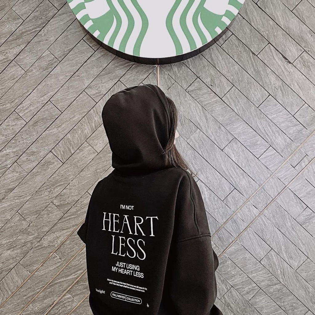Áo Hoodie BLACKDOKI-HEARTLESS , áo hoodie nỉ bông form rộng dày dặn oversize