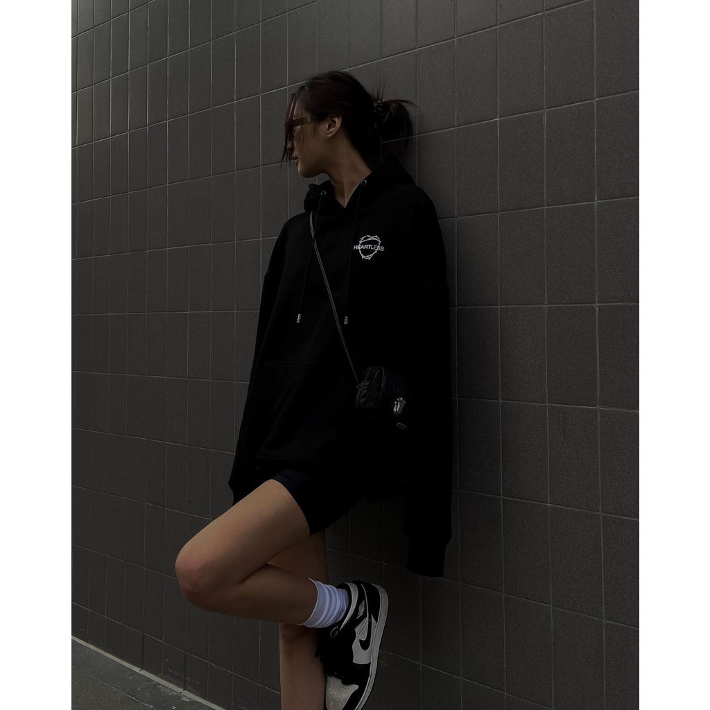 Áo Hoodie BLACKDOKI-HEARTLESS , áo hoodie nỉ bông form rộng dày dặn oversize