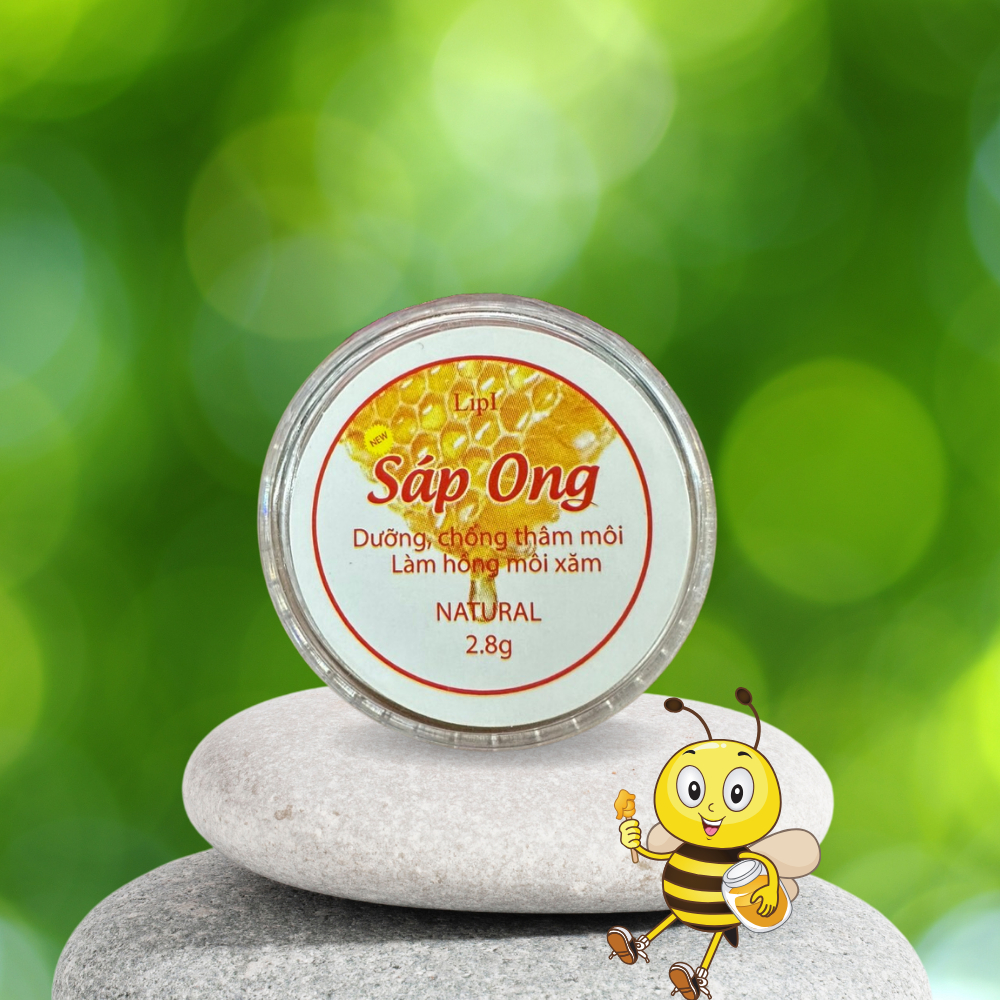 Sáp ong dưỡng môi chống thâm môi, phòng nức nẻ nhô môi làm hồng môi 2.8g