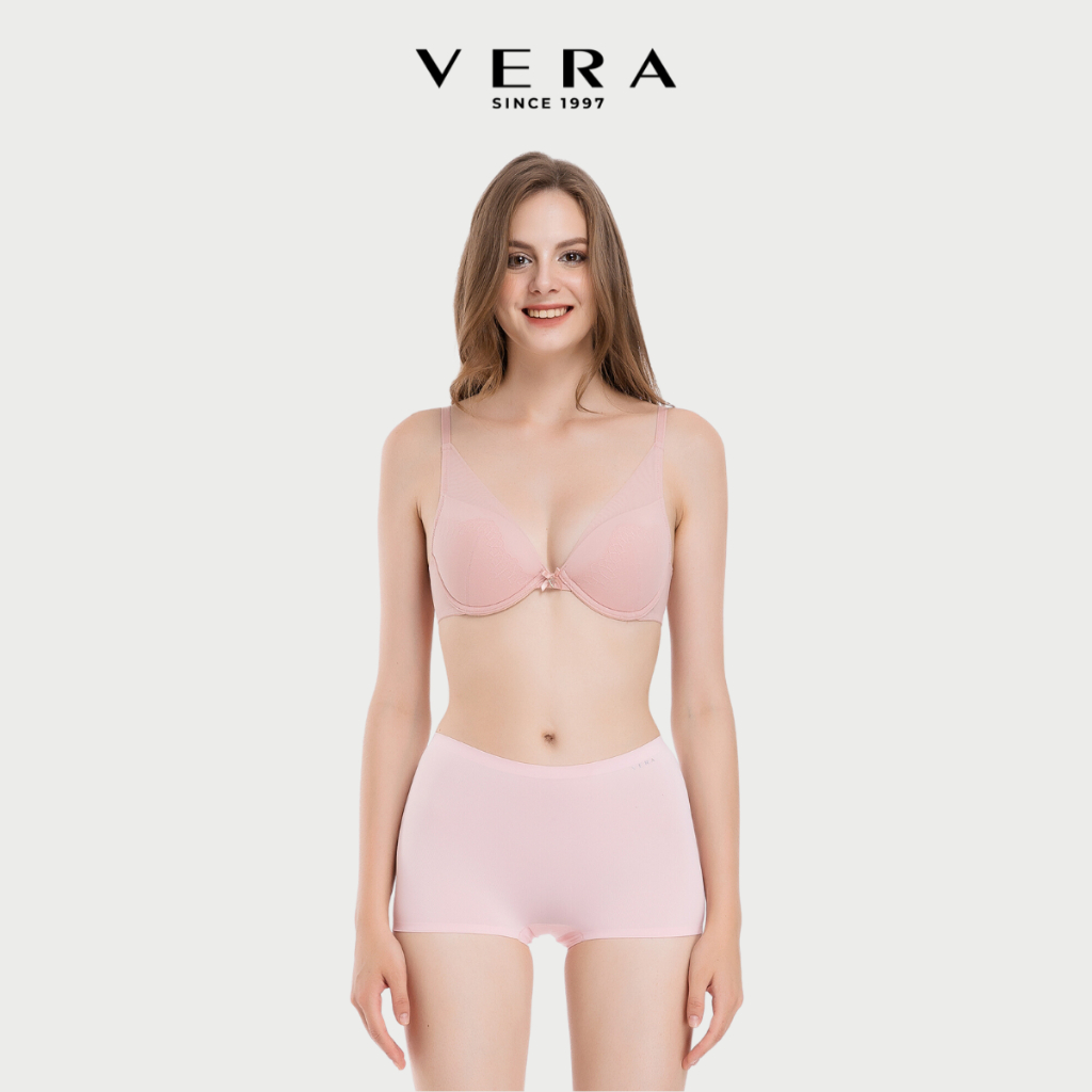 Quần lót nữ đúc su trơn dáng Boyshort Vera seamless chống lộ viền mặc trong váy - V0511