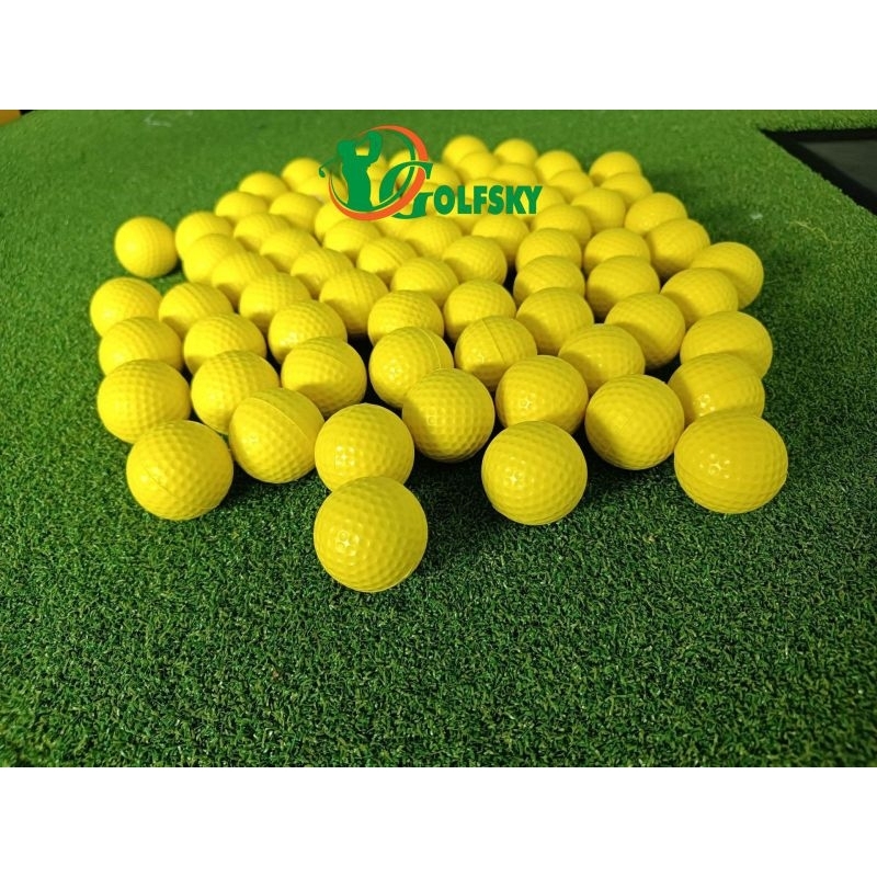 Bóng golf PU tập golf tại nhà, bóng golf cao su non không lo vỡ đồ đạc