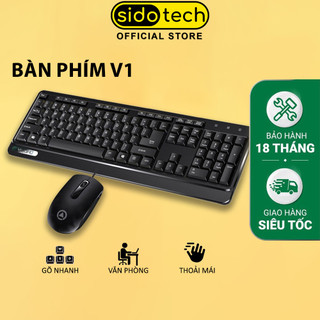 Combo bàn phím và chuột không dây mini wireless SIDOTECH YINDIAO Max3 kết nối cổng usb 2.4G phù hợp làm việc văn phòng