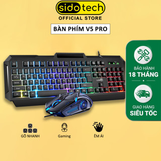  Bàn Phím Máy Tính Gaming Led RGB SIDOTECH LDK V4 Pro Có Dây Chống Nước Chuyên Chơi Game Máy Tính Esport - Chính Hãng 