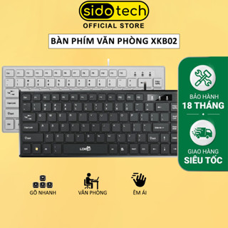  Bàn phím laptop mini SIDOTECH XKB02 có dây nhỏ gọn 82 key hành trình phím vừa phải giúp gõ văn bản nhanh tiện lợi 