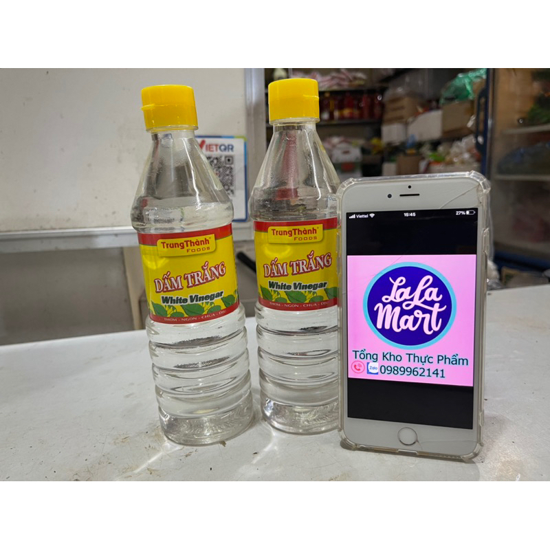 Dấm ăn Trung Thành nắp vàng 500ml