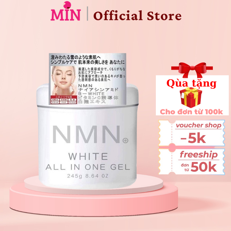 Kem Dưỡng Ẩm Trắng Da NMN Nhật Bản Chống Lão Hoá White All In One Gel 245g Saikou