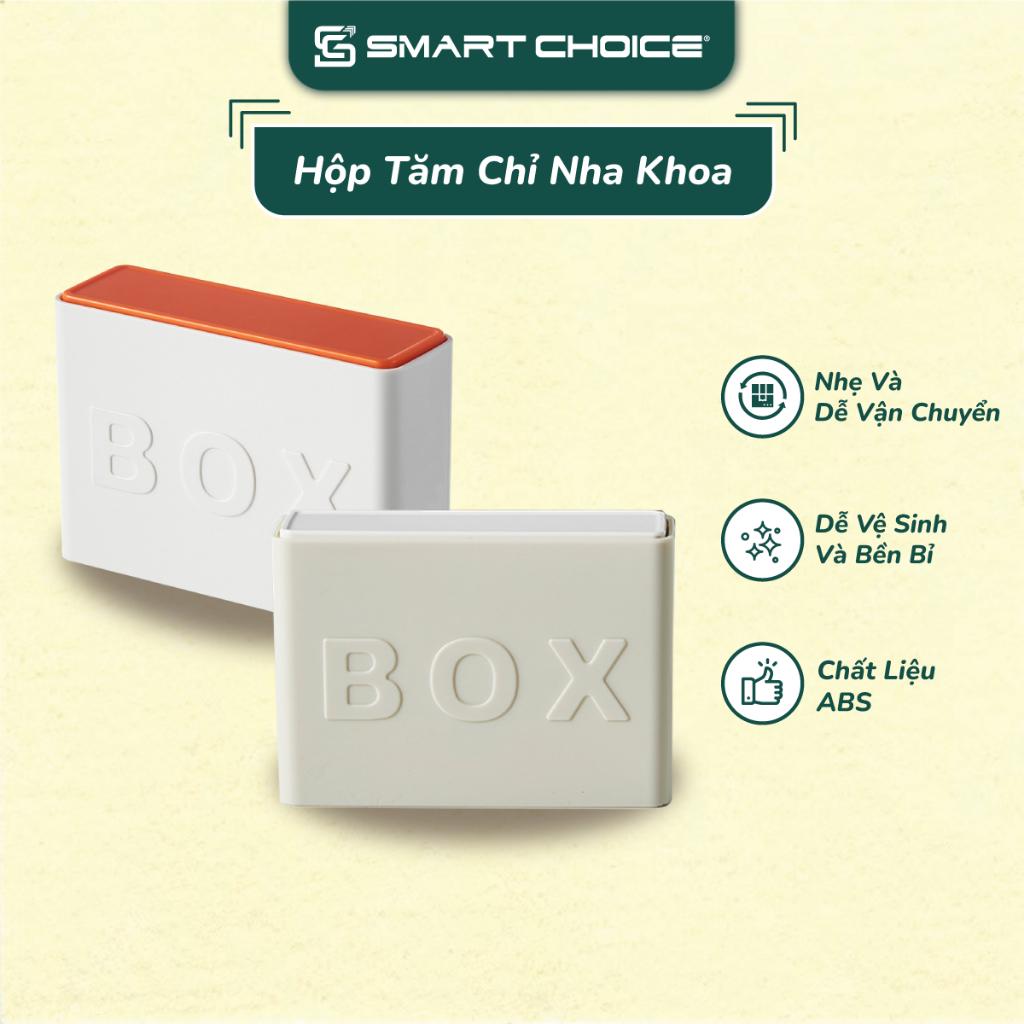Hộp Tăm Chỉ Nha Khoa SMARTCHOICE, Gói 50 Cái 2 Màu Cao Cấp An Toàn Cho Sức Khoẻ