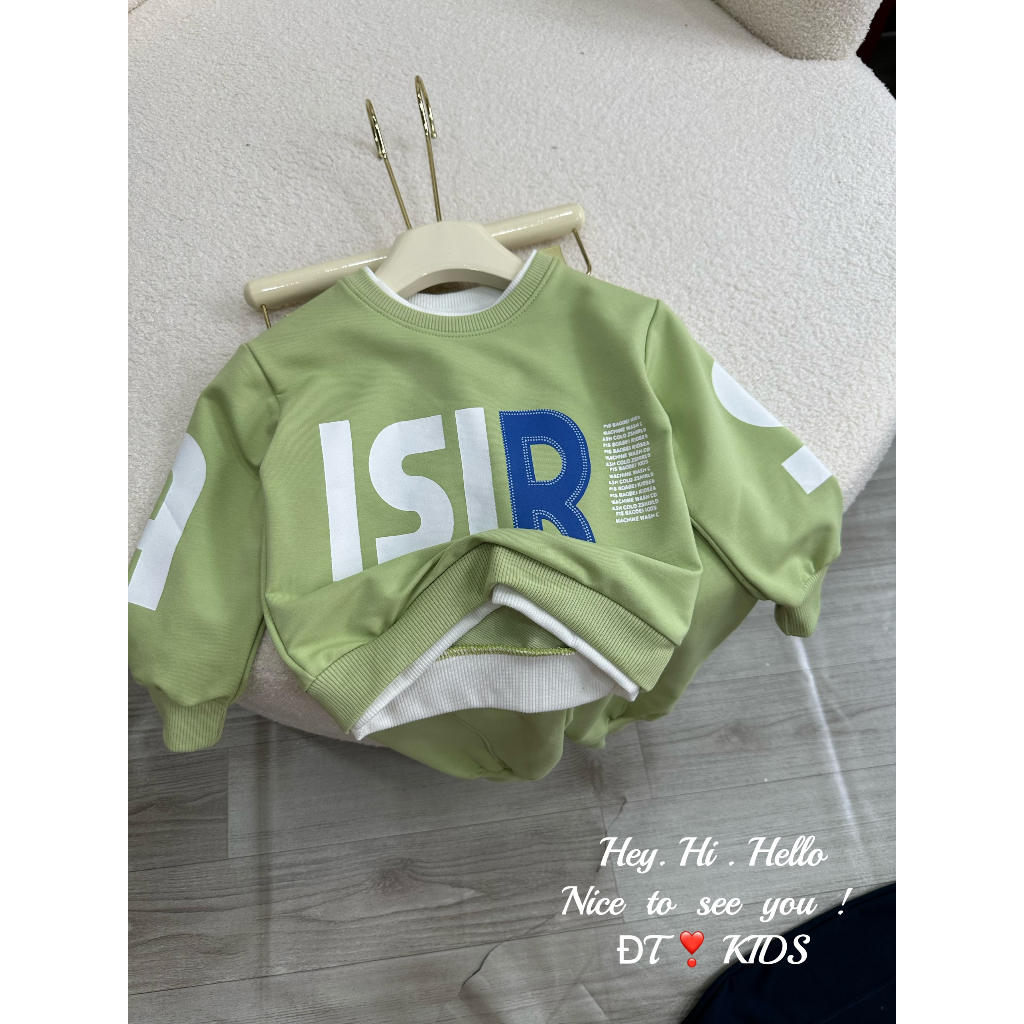 8-28KG BỘ DA CÁ TÀU DÀI TAY  BÉ TRAI CỰC NGẦU