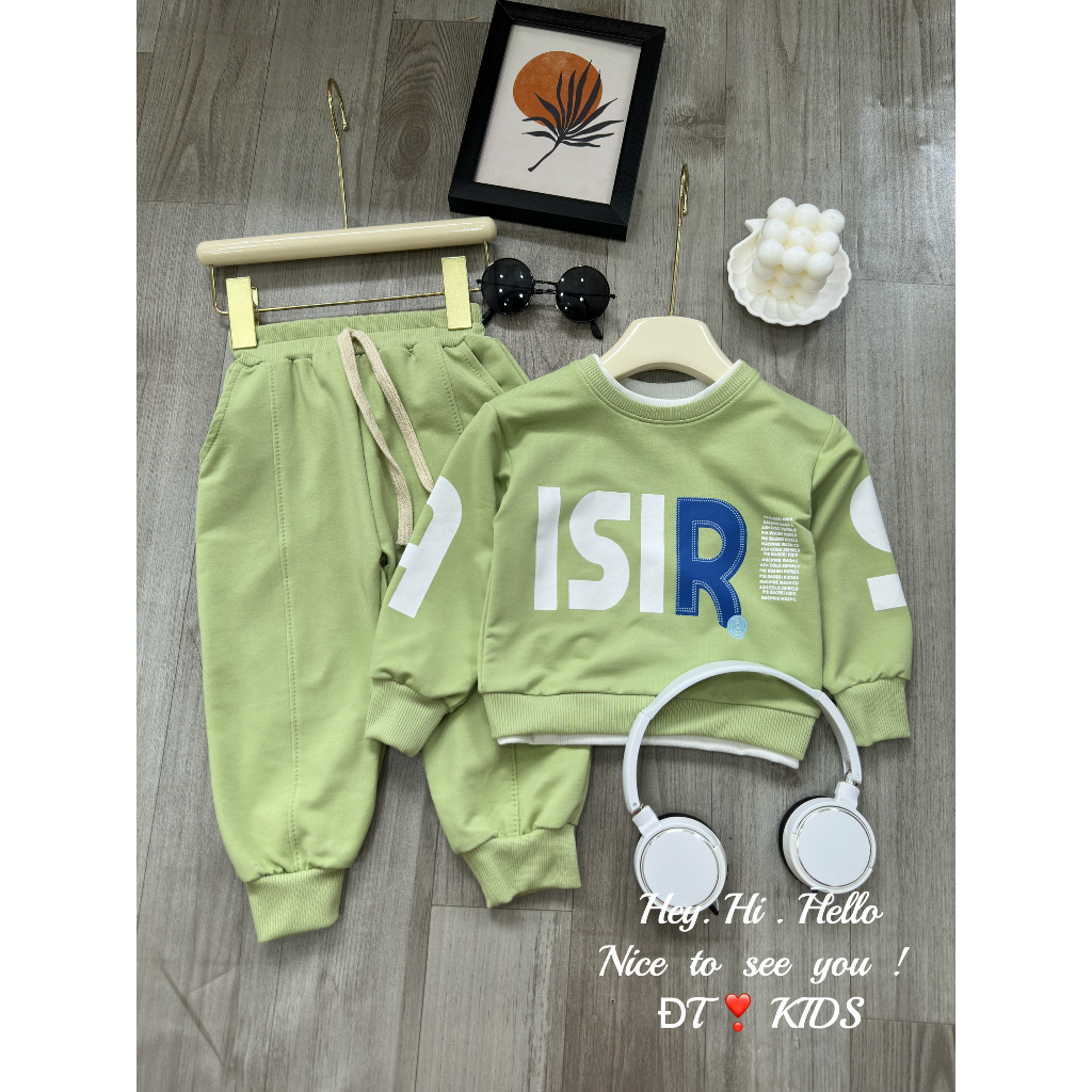 8-28KG BỘ DA CÁ TÀU DÀI TAY  BÉ TRAI CỰC NGẦU