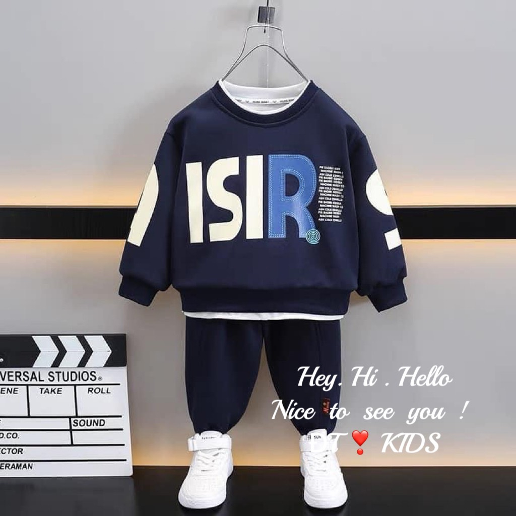 8-28KG BỘ DA CÁ TÀU DÀI TAY  BÉ TRAI CỰC NGẦU