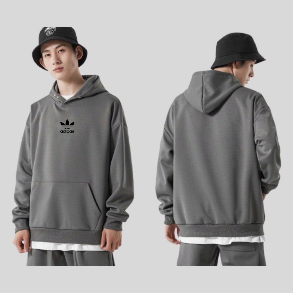 Hoodie ADIDAS nỉ bông dày cao cấp, áo nỉ Unisex dễ phối đồ nam nữ, form chuẩn i hình Bico STudio
