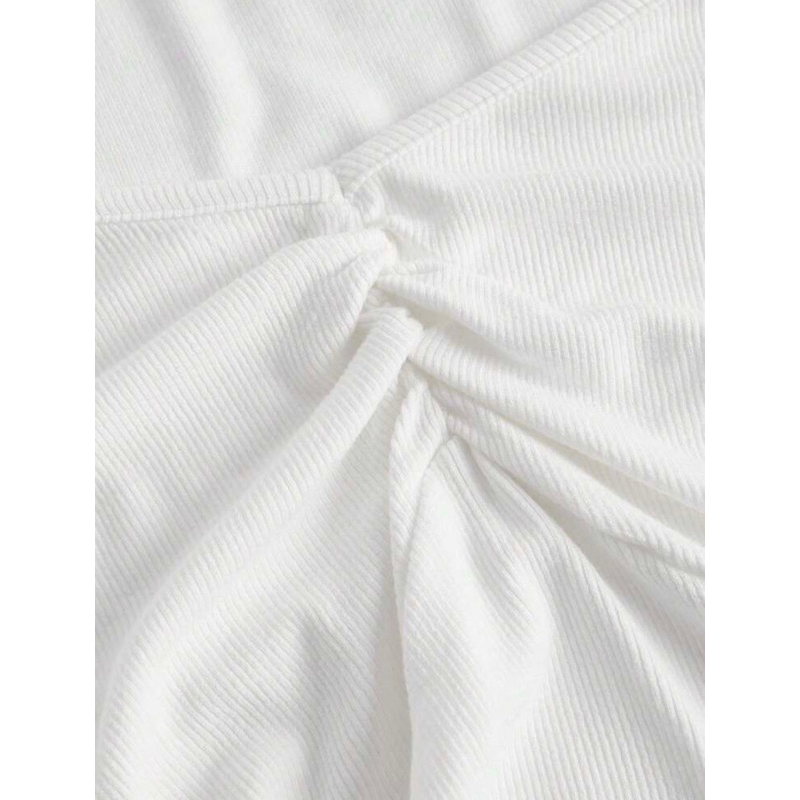 Áo thun gân dài tay vải mỏng