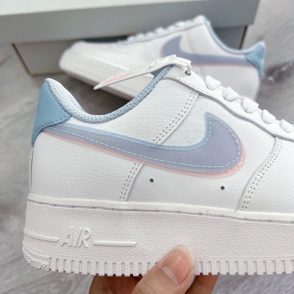 Giày _Nike Air Force 1 lv8 nữ full size 36>40, giày Af1 trắng xanh bản S.Cấp trung full pk