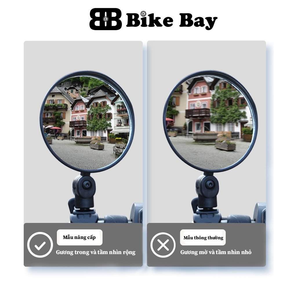 Gương xe đạp, gương chiếu hậu BIKEBAY hàng sịn GX01