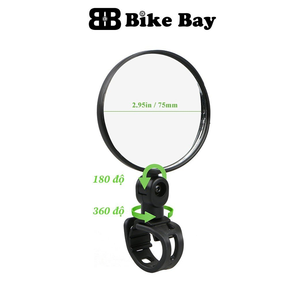 Gương xe đạp, gương chiếu hậu BIKEBAY hàng sịn GX01
