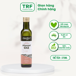 [Hàng Nhập Khẩu] Dầu ăn ép lạnh Hạnh Nhân The Rich Foods PRESSED PURITY phù hợp làm bánh và salad 375mlml