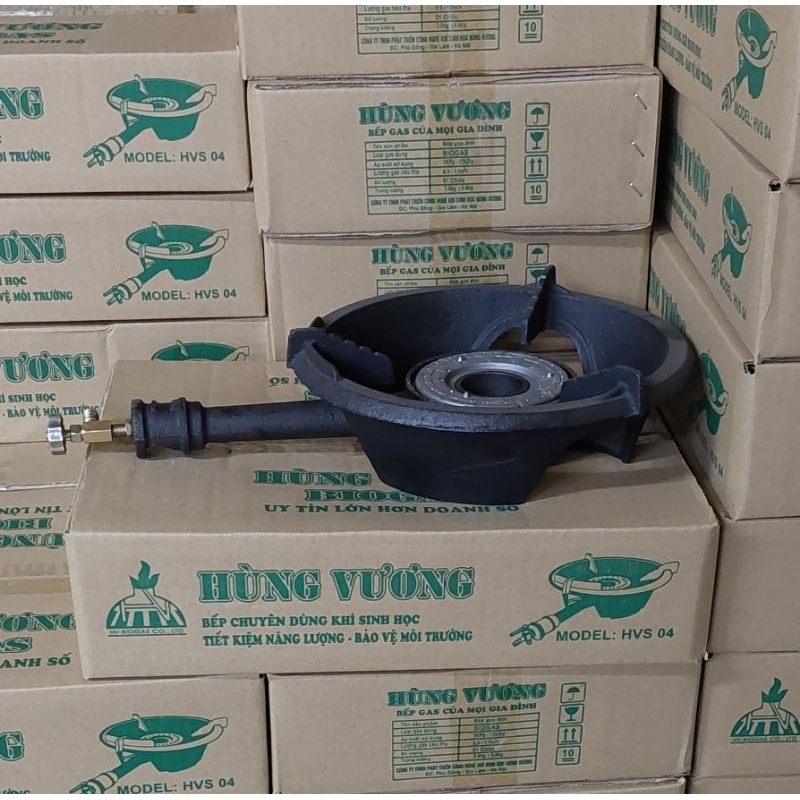 Bếp Biogas đơn HVS04, khoá bằng kim loại siêu bền