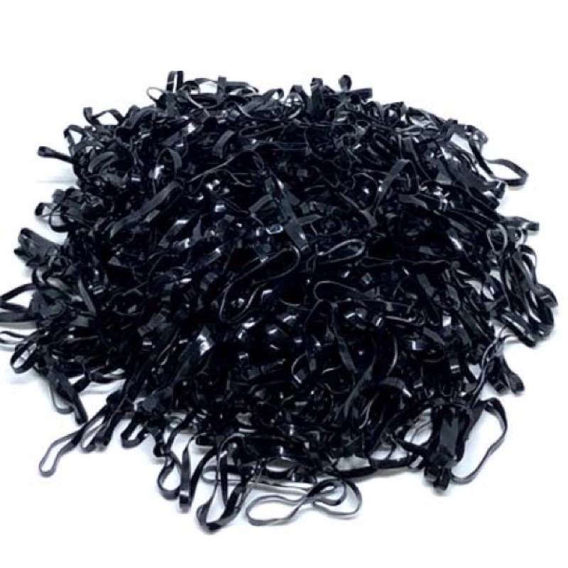 Gói 100g ) Dây chun - dây nịt buộc tóc cho bé. Màu đen và nhiều màu. Sợi to