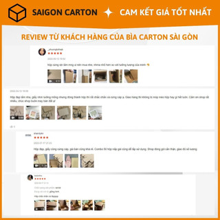 50 Hộp carton COD 25x10x10