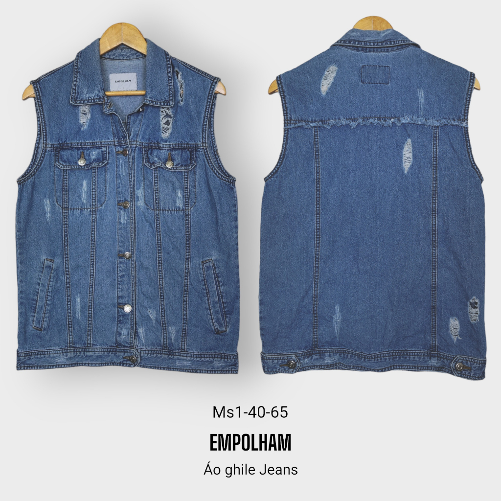 Áo gile  jean unisex 2nd