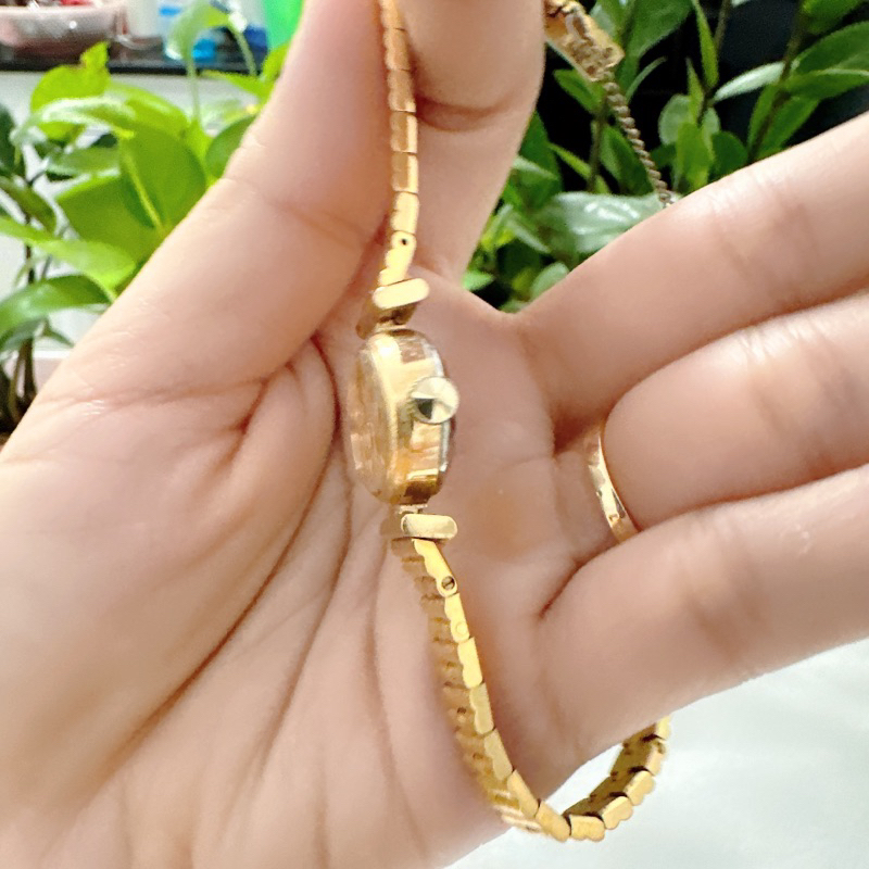 Đồng hồ nữ si nhật Cơ cót lên dây hiệu Seiko 20 Jewels, dây khoá zin