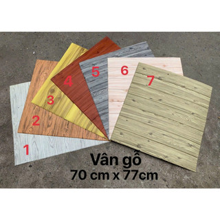Xốp Dán Tường 3D Giả Gỗ đủ màu 5mm, kt 70*70 cm Giá Rẻ Nhất