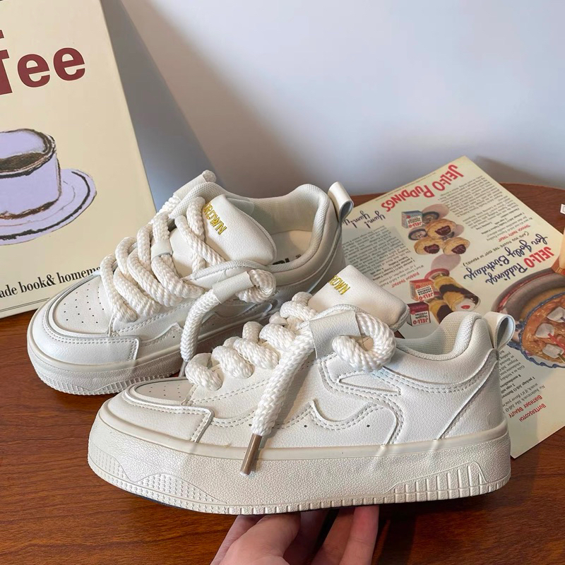 Giày dây thừng mũi tròn bản cao cấp fullbox-Sneaker dây thừng